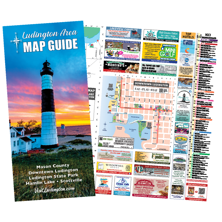 2025 Ludington Area Map Guide product image
