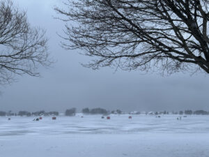 PM Lake ice shanties