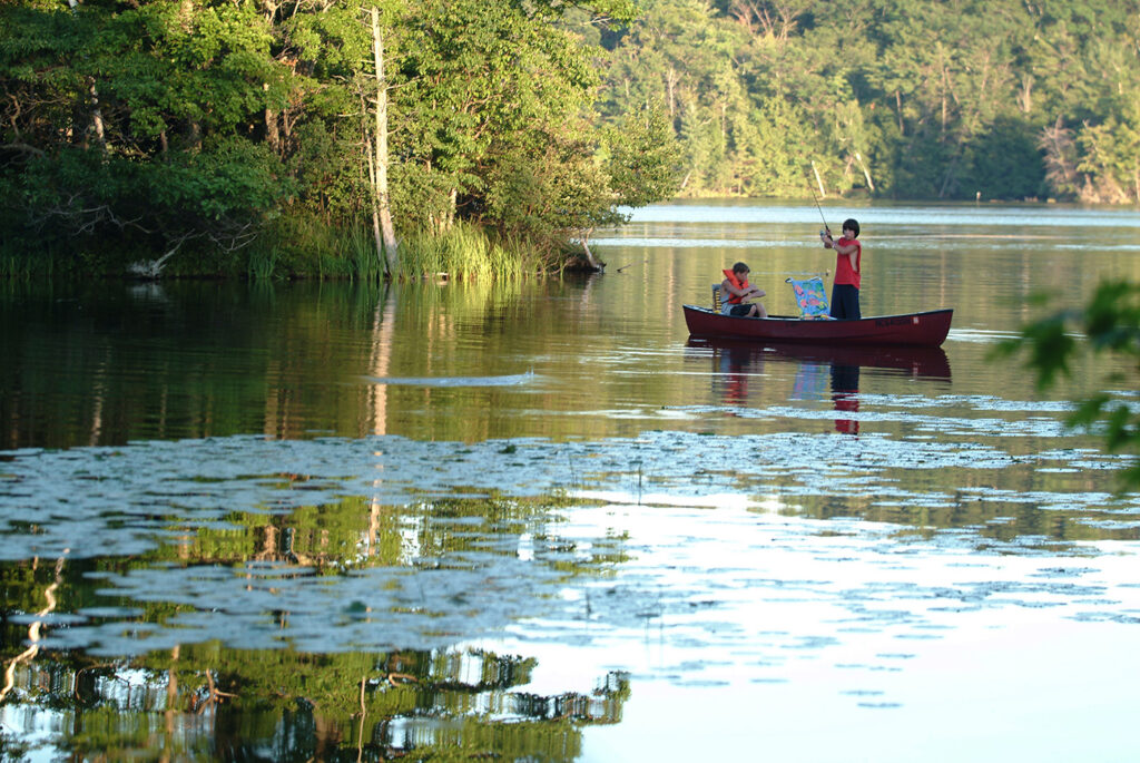 Fishing on Hamlin Lake